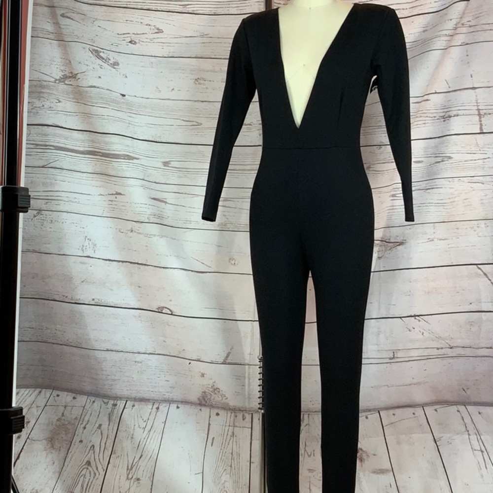 Good time USA long V neck jumpsuit